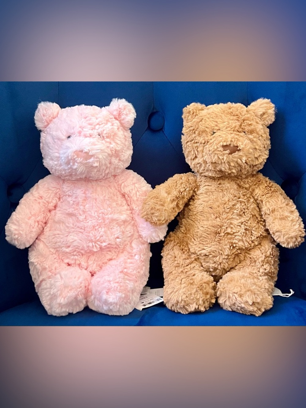 NWT Jellycat Bartholomew Bear AND Leola Bear Bundle Medium Pink / Brown